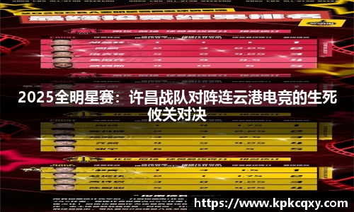 2025全明星赛：许昌战队对阵连云港电竞的生死攸关对决